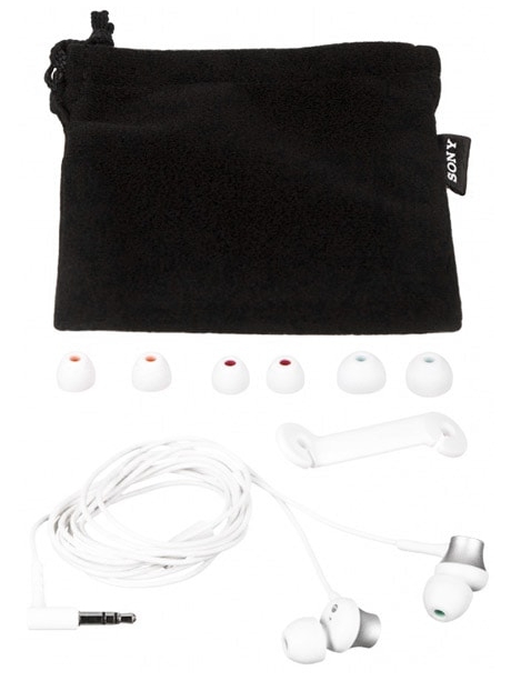 наушники с микрофоном Sony MDR-EX450AP white