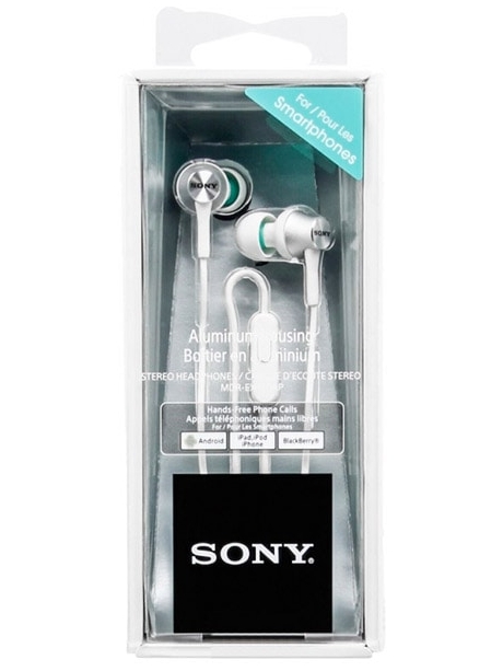 наушники с микрофоном Sony MDR-EX450AP white