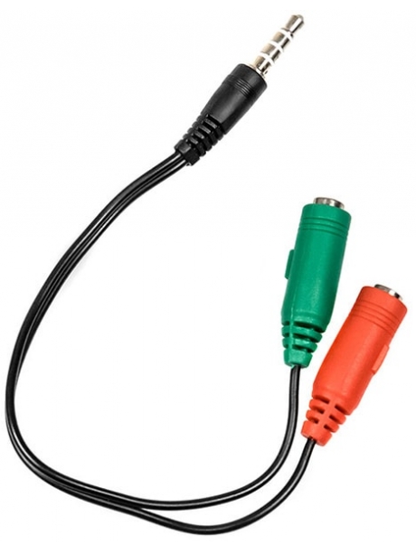 переходник 2 jack 3.5 для микрофона и наушников Dialog CA-0002 