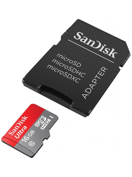 карта памяти SanDisk 16Gb microSDHC Class 10 Ultra 80MB/s 