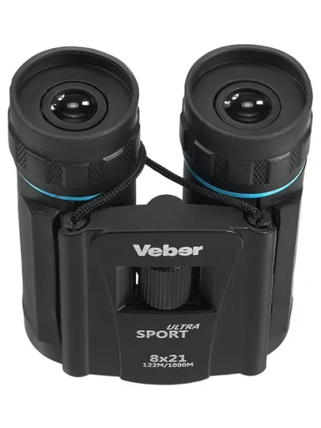 спортивный бинокль Veber Ultra Sport БН 8x21 черный