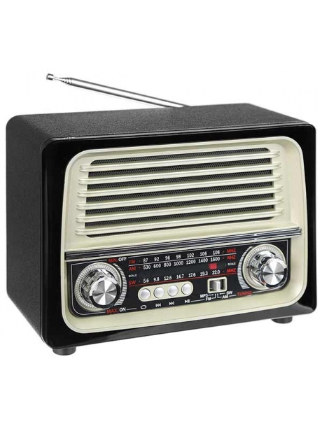 стационарный радиоприемник в стиле ретро MAX МR-370 черный