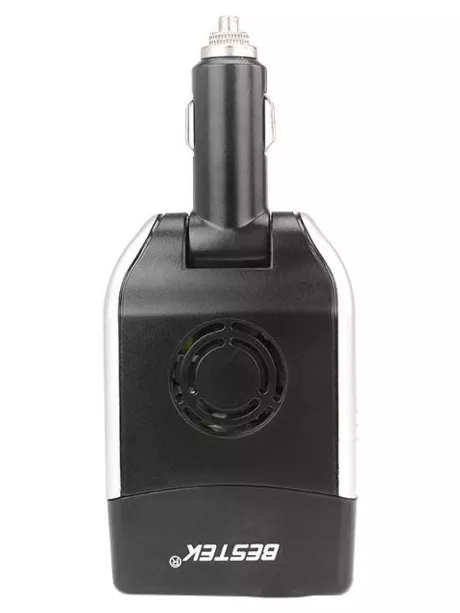 автомобильный инвертор напряжения Bestek 150W Car Inverter MRI1513C black grey