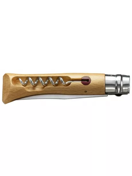 складной нож Opinel №10 со штопором Stainless Steel бук