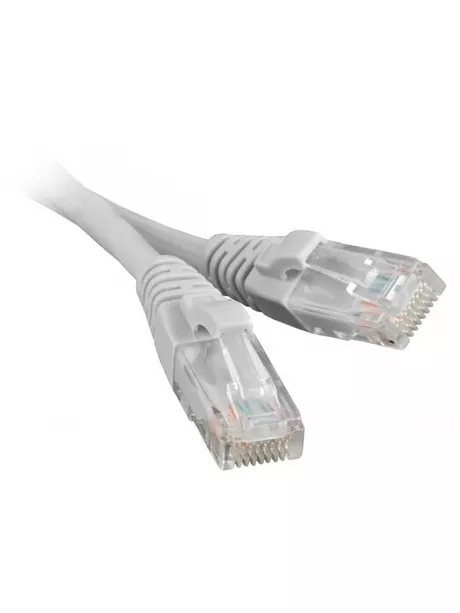 патч-корд ATcom UTP, 7,5 m, литой, RJ45, Cat.5e серый