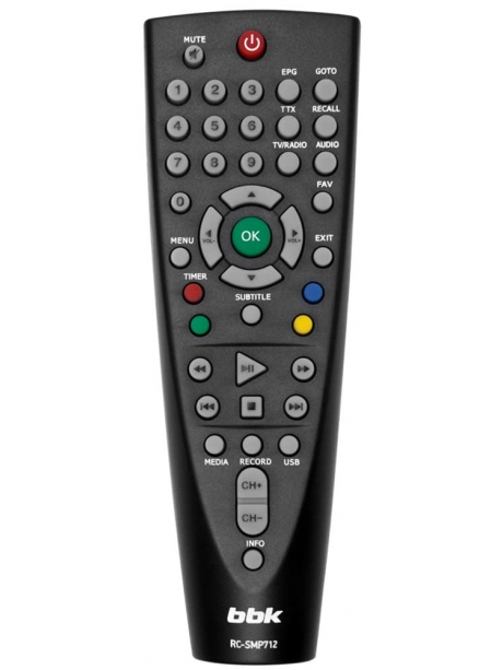 ТВ-тюнер DVB-T2 BBK SMP023 HDT2 черный