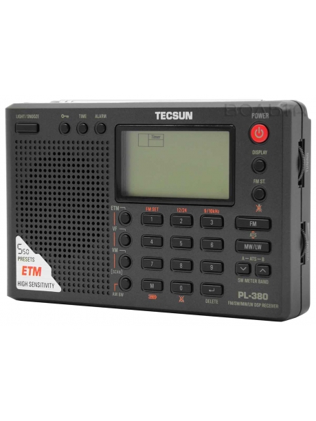 цифровой радиоприемник с хорошим приемом Tecsun PL-380 (export version) black