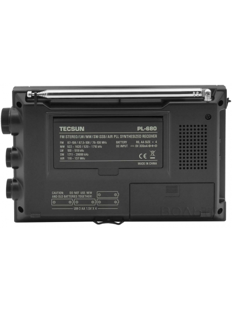 Цифровой радиоприемник с авиадиапазоном Tecsun PL-680 (export version) black