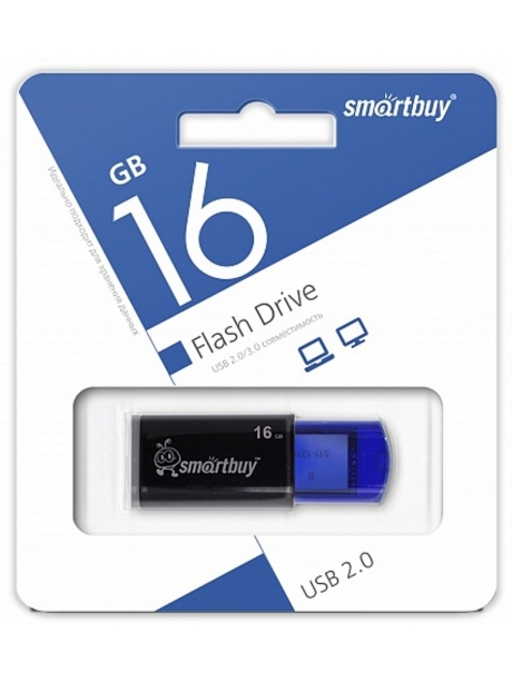 флешка USB SmartBuy Click 16GB blue