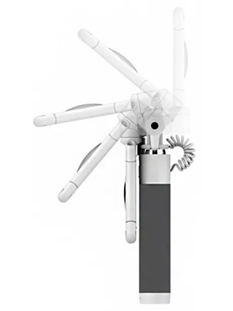 монопод для селфи с зеркалом Rock Mini Selfie stick with wire control 60cm black
