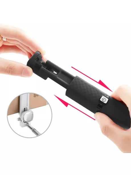 проводной монопод для селфи Rock Lipstick Wire Control Selfie Stick black