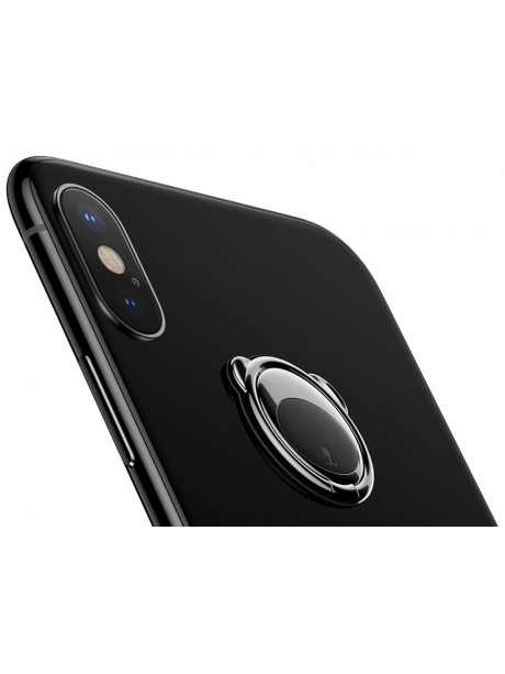 попсокет на телефон Baseus Bear Finger Metal Ring Grip Stand Holder black