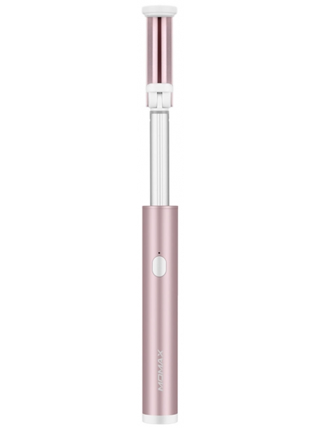 монопод для селфи с дополнительным светом Momax Selfie Light Selfie Stick with Bluetooth and LED Fill KM12 pink