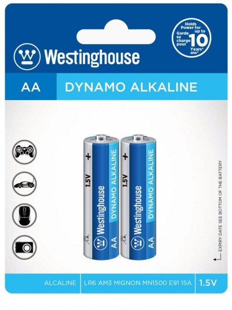 батарейки (2 шт.) Westinghouse LR6/AA Dynamo Alkaline-BP2 