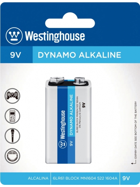 батарейка 9В Westinghouse 6LR61/Крона Dynamo Alkaline-BP1 