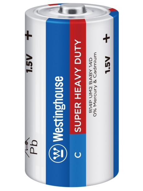 батарейки (2 шт.) Westinghouse R14/C Super Heavy Duty-BP2 