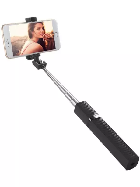 проводной монопод для селфи Rock Lipstick Wire Control Selfie Stick black