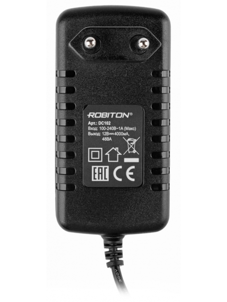 преобразователь напряжения 220>12 Robiton DC102 4000мА 