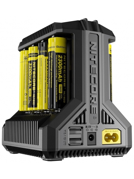 универсальное зарядное устройство на 8 каналов NiteCore NEW I8  Intellicharge V2 