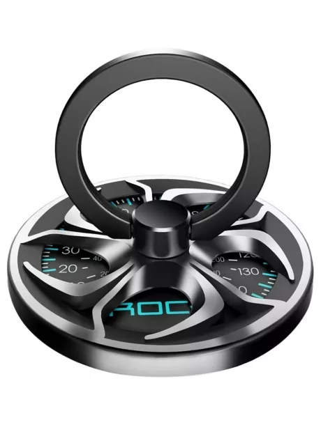попсокет на телефон Rock Spinner Ring Holder silver
