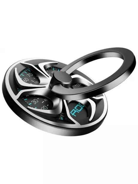 попсокет на телефон Rock Spinner Ring Holder silver