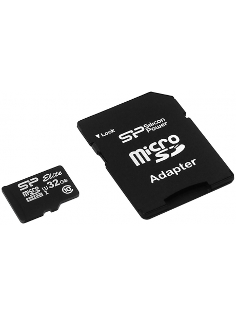 карта памяти Silicon Power 32Gb microSDHC Class 10 Elite UHS-I R/W 85/15 MB/s 