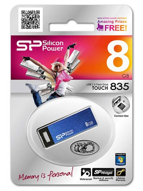 USB-накопитель Silicon Power Touch 835 8GB blue