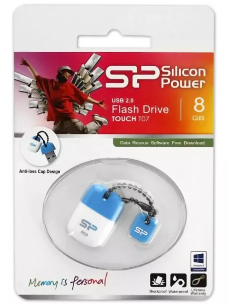 USB-накопитель Silicon Power Touch T07 8GB blue
