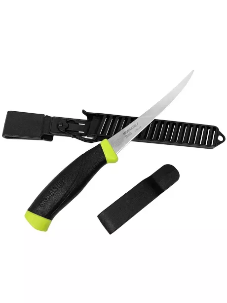 филейный нож для рыбы Morakniv Fishing Comfort Fillet 155 black yellow