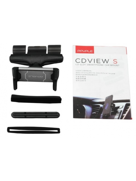 держатель для телефона в CD слот Ppyple CDView S black