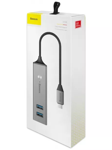 USB концентратор 3.0 Baseus Cube Type-C to USB3.0*3+USB2.0*2 HUB Adapter dark gray