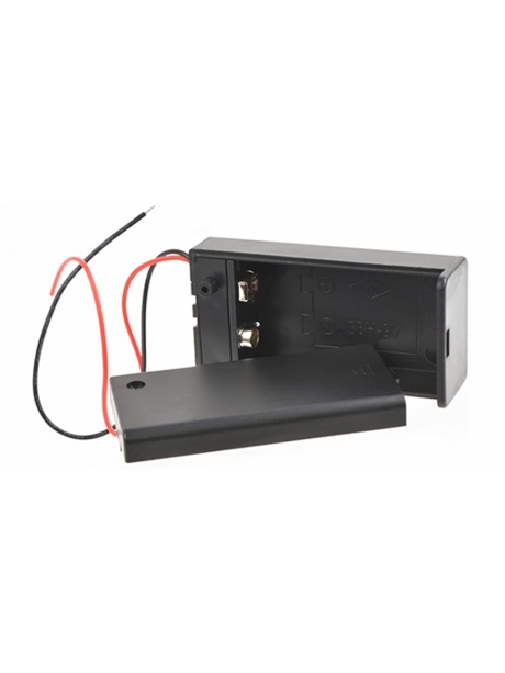 батарейный бокс для Кроны 9В Robiton Bh1x9V/switch 