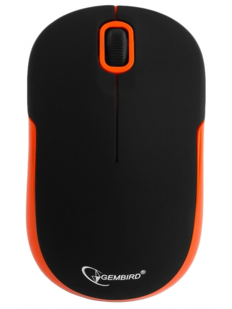 беспроводная мышь Gembird MUSW-200 black/orange