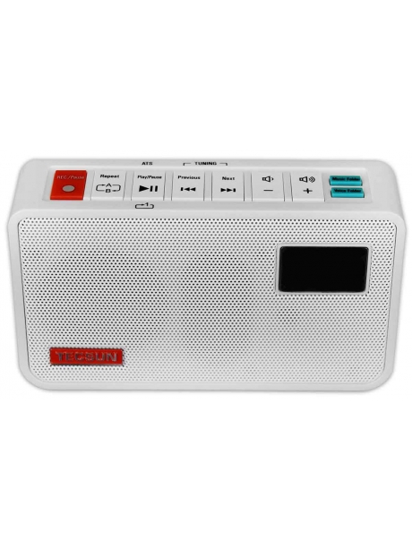 карманный MP3 радиоприемник с рекордером Tecsun ICR-100 white