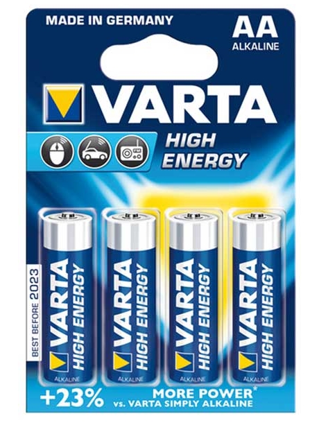 батарейки (4 шт.) Varta LR6/AA LONGLIFE Power-4BL 