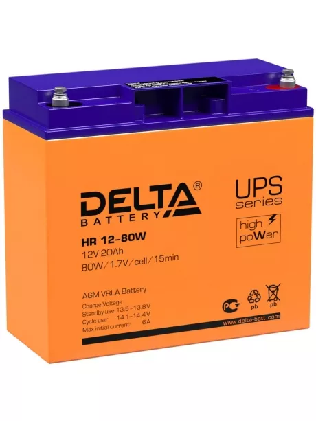 аккумулятор для UPS Delta HR 12-80W 
