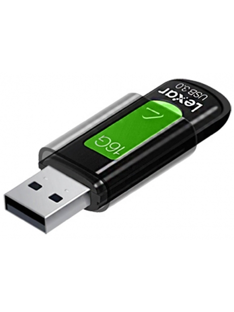 флешка USB 3.0 Lexar JumpDrive S57 16GB black green
