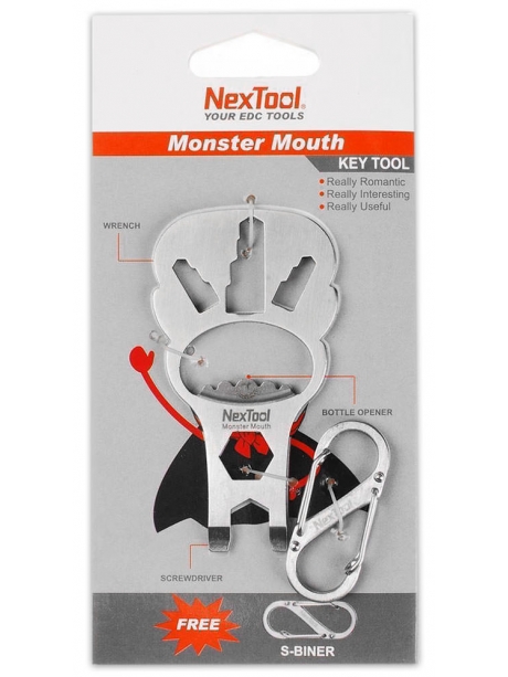 мультитул брелок NexTool Monster Mouth KT5010B silver