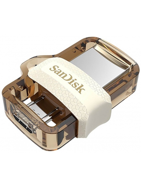 OTG флешка SanDisk Ultra Dual Drive m3.0 64GB white gold
