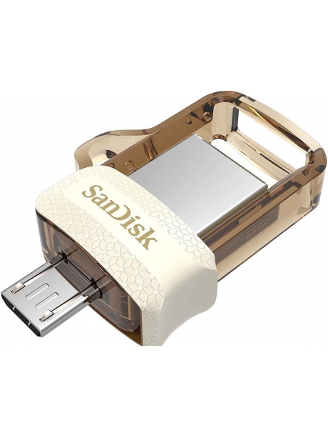 OTG флешка SanDisk Ultra Dual Drive m3.0 64GB white gold