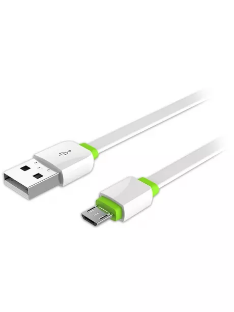 кабель передачи данных EMY MY-445 micro USB white