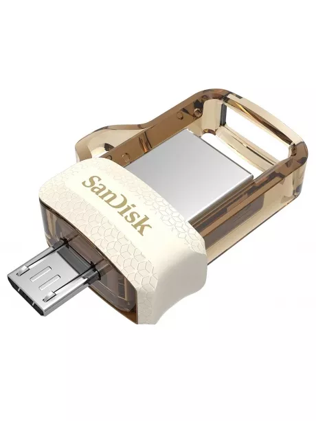 OTG флешка SanDisk Ultra Dual Drive m3.0 32GB gold white