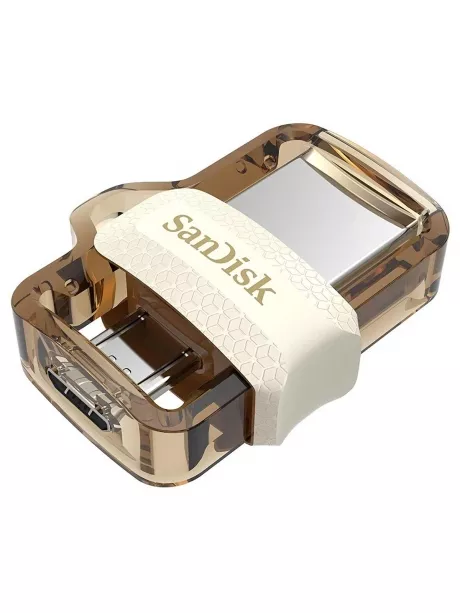 OTG флешка SanDisk Ultra Dual Drive m3.0 32GB gold white