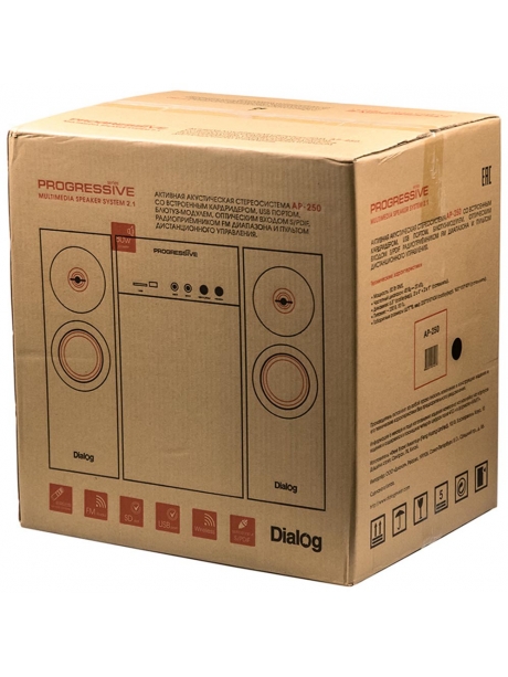 колонки 2.1 с караоке и bluetooth Dialog Progressive AP-250 black
