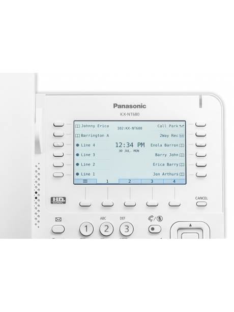 системный IP-телефон Panasonic KX-NT680RU white