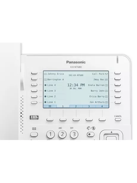 системный IP-телефон Panasonic KX-NT680RU white