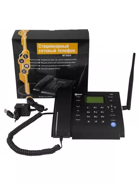 Стационарный сотовый телефон Dadget MT3020 black