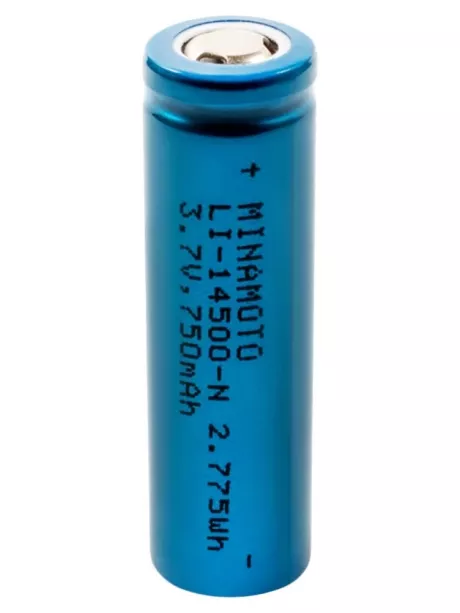 литиевый аккумулятор 3.7v Minamoto Li-14500-N 750mAh без защиты 