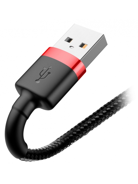 кабель передачи данных Baseus Cafule Cable USB For lightning 2.4A 1m red + black