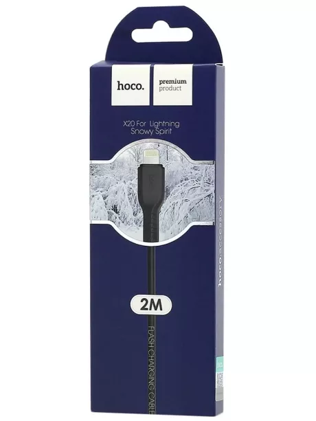кабель передачи данных Hoco X20 Flash lightning 2m black